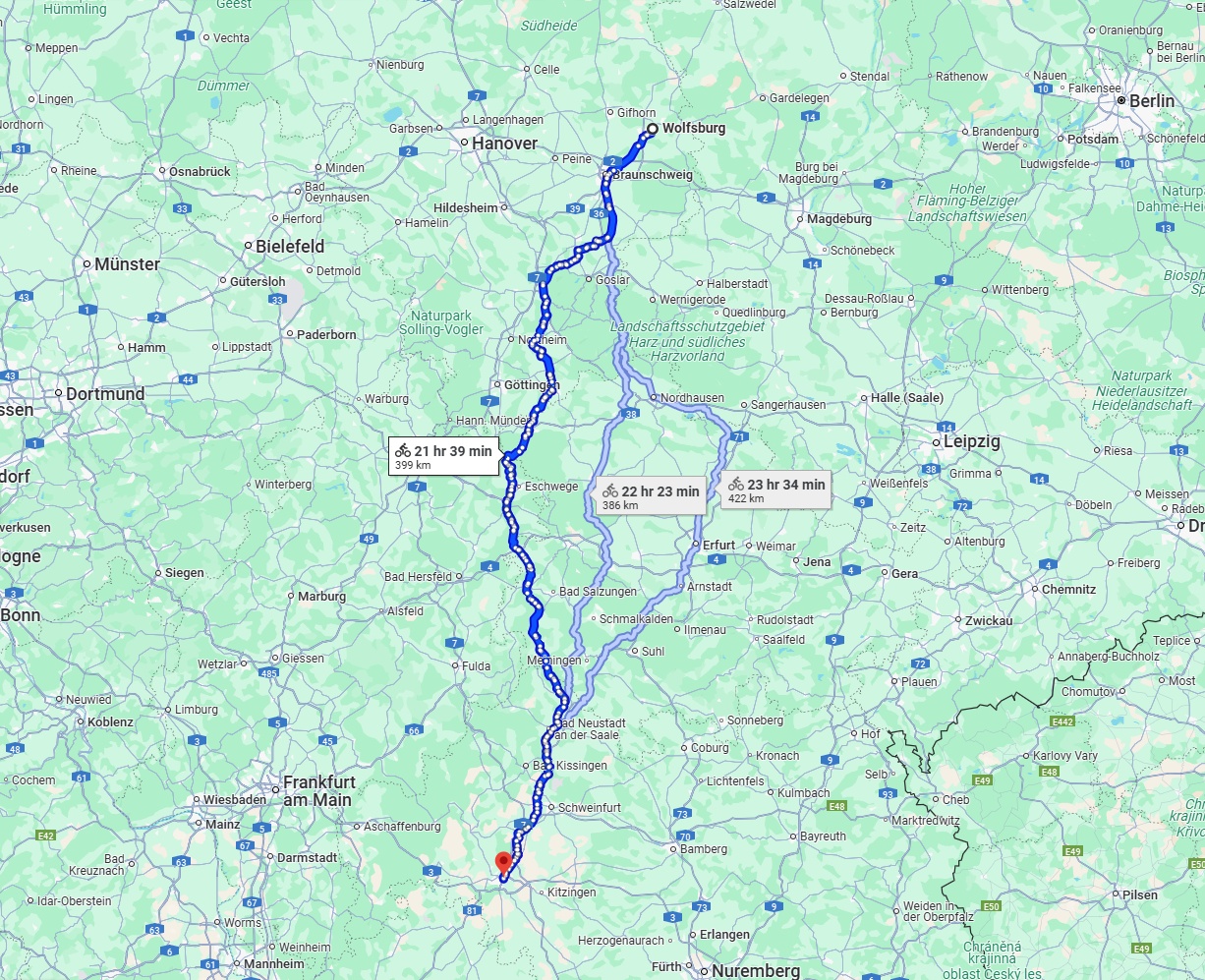 Anreise von Wolfsburg Zu Würzburg Über 