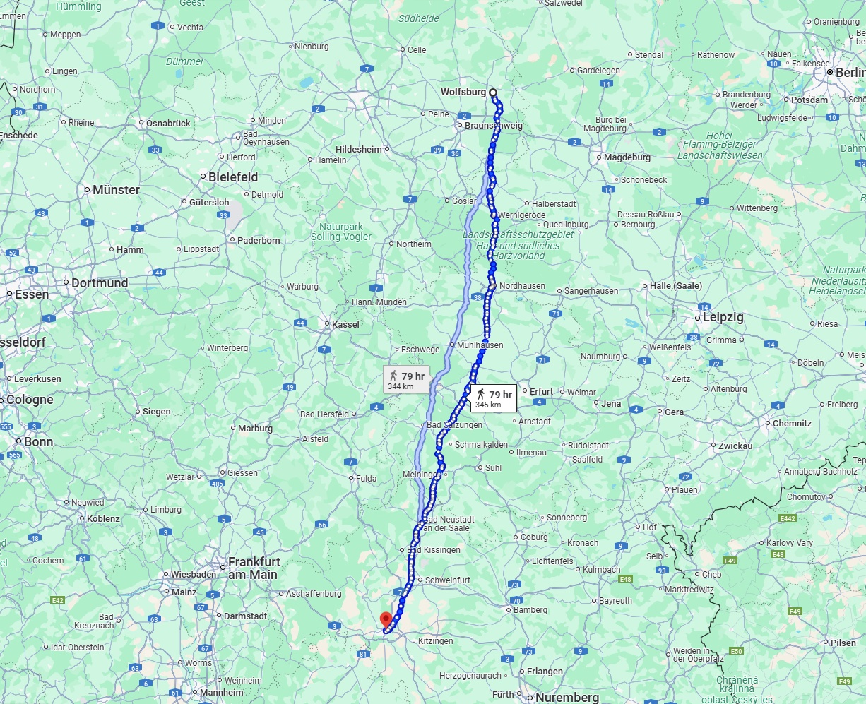 Anreise von Wolfsburg Zu Würzburg Über 