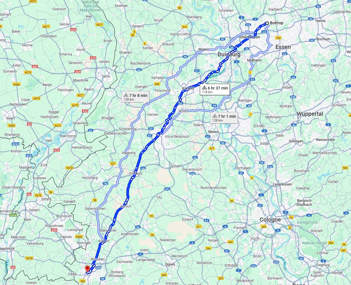 Anreise von Bottrop Zu Aachen Über 