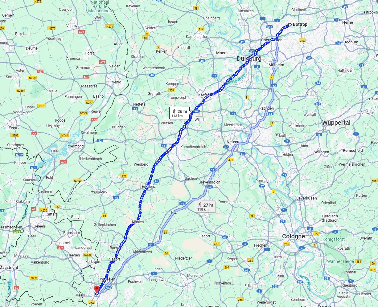 Anreise von Bottrop Zu Aachen Über 