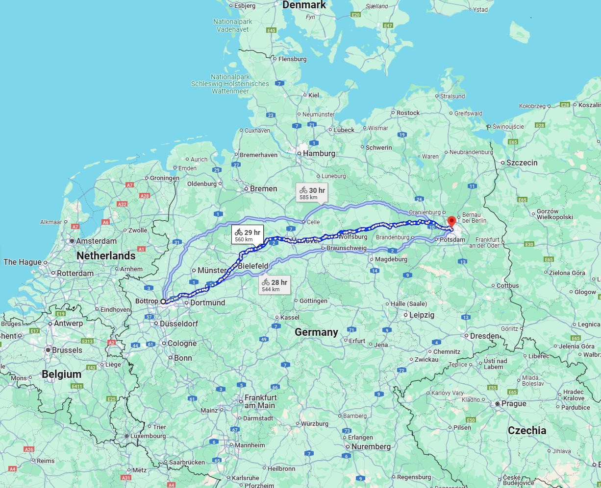 Anreise von Bottrop Zu Berlin Über 
