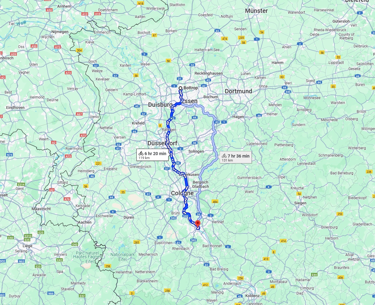 Anreise von Bottrop Zu Bonn Über 