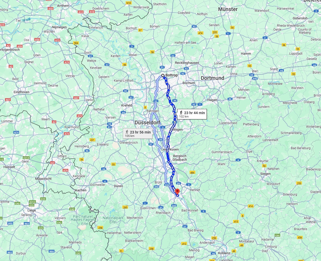 Anreise von Bottrop Zu Bonn Über 