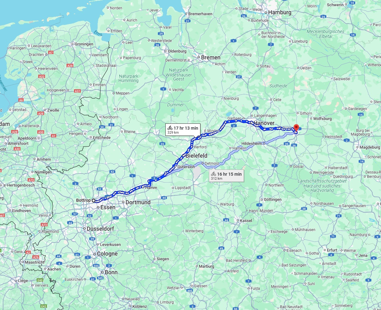 Anreise von Bottrop Zu Braunschweig Über 