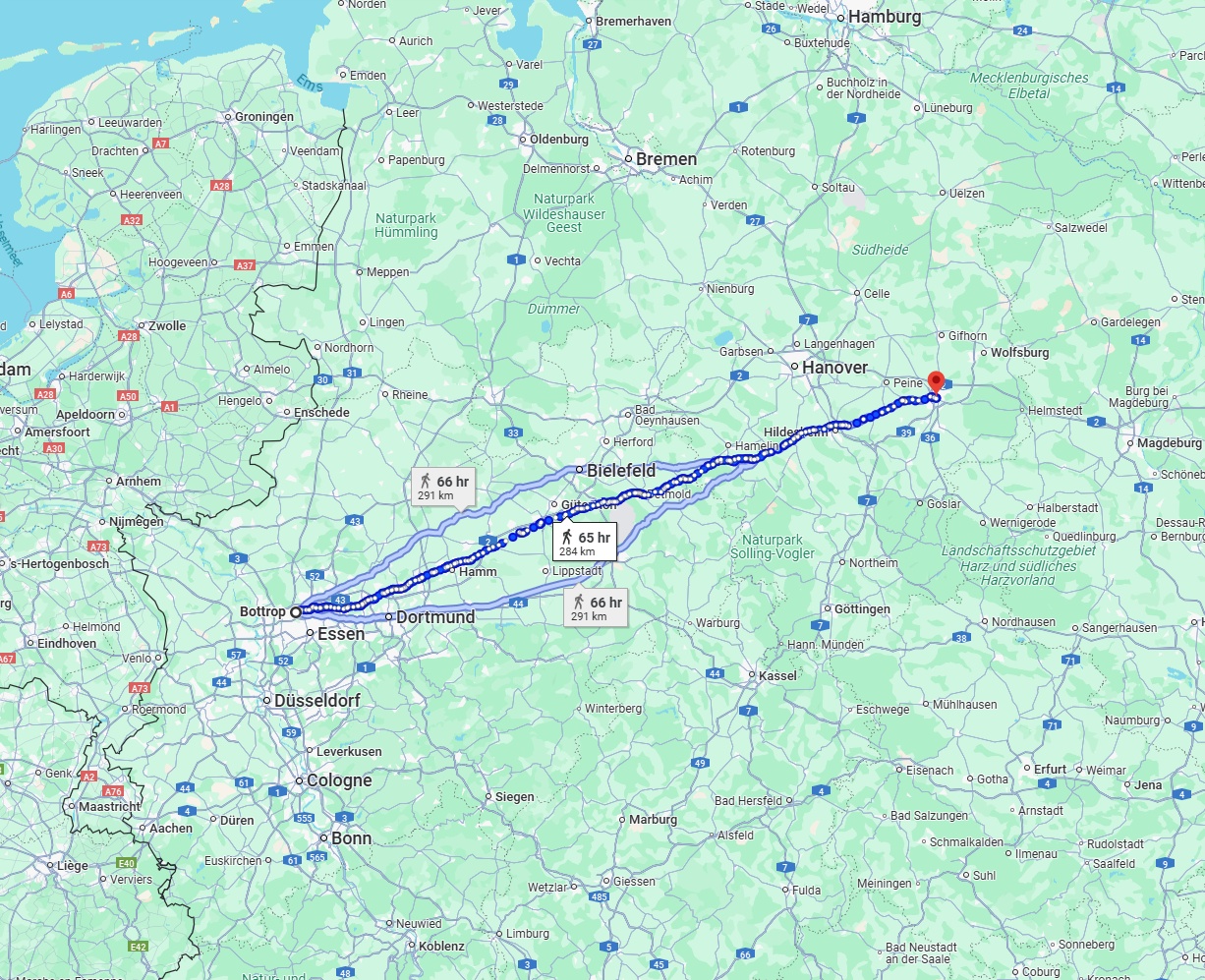 Anreise von Bottrop Zu Braunschweig Über 