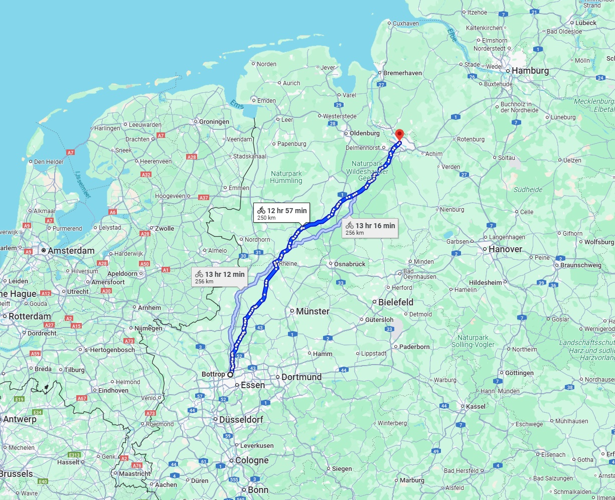 Anreise von Bottrop Zu Bremen Über 