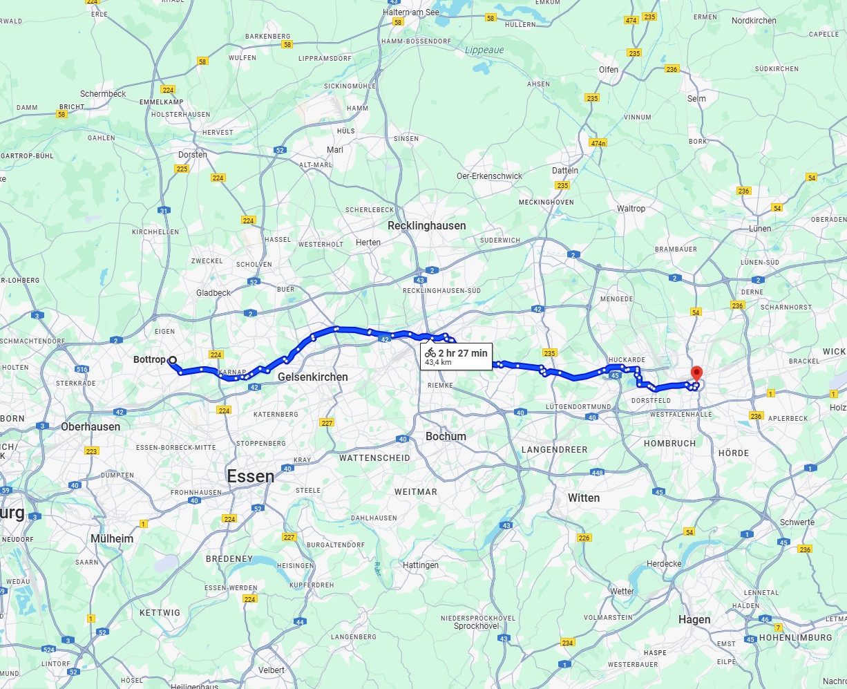 Anreise von Bottrop Zu Dortmund Über 