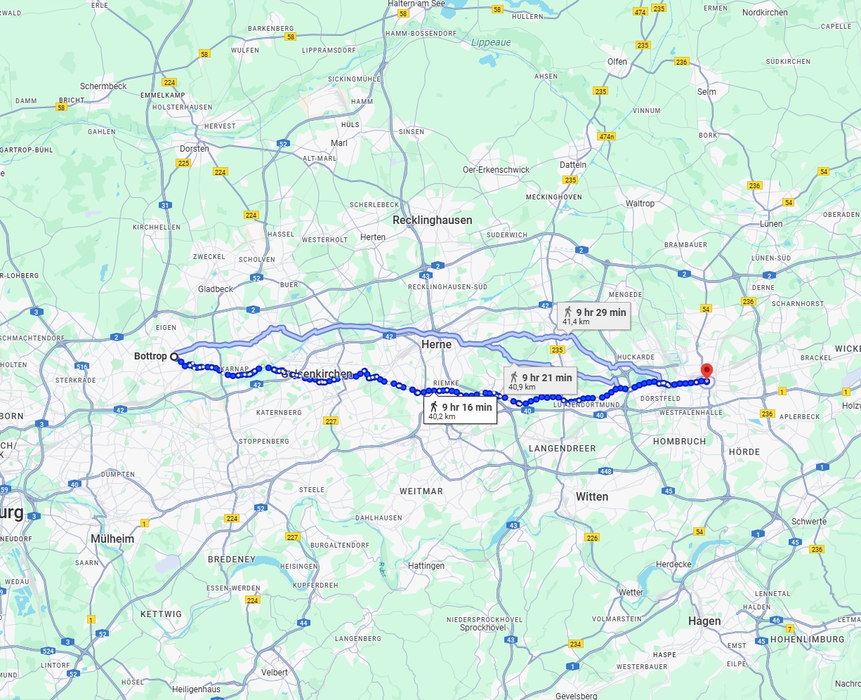 Anreise von Bottrop Zu Dortmund Über 