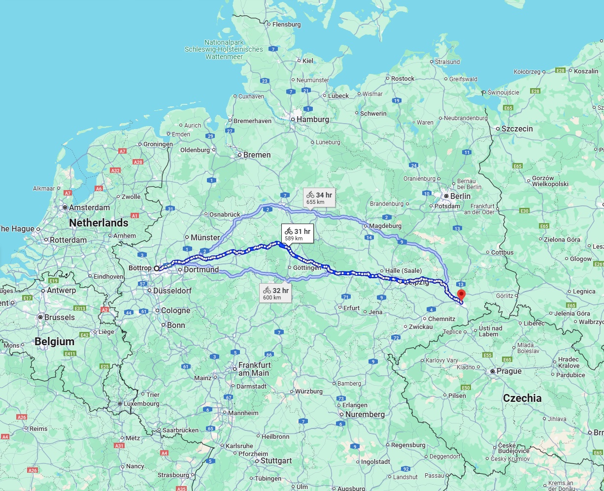 Anreise von Bottrop Zu Dresden Über 