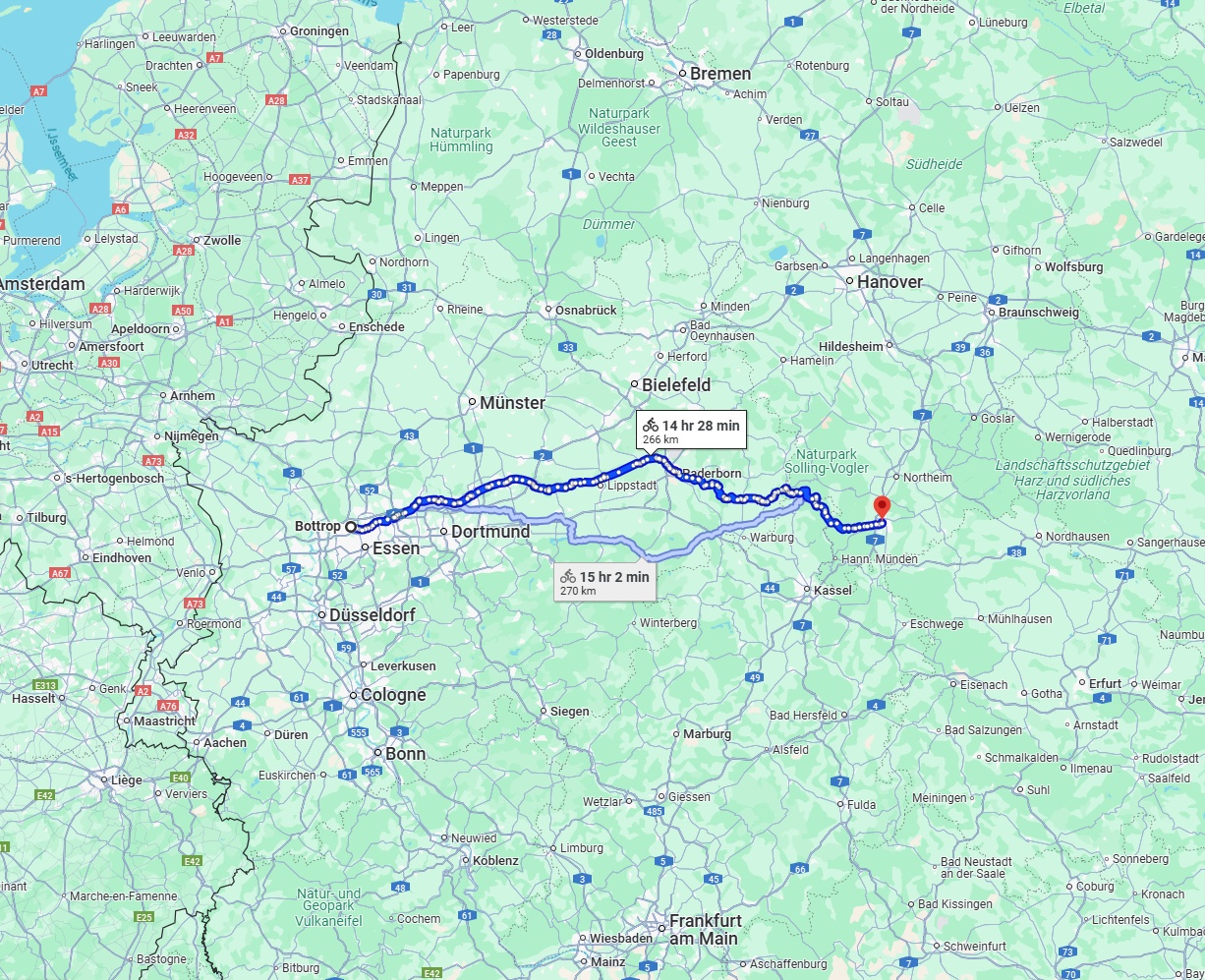 Anreise von Bottrop Zu Göttingen Über 