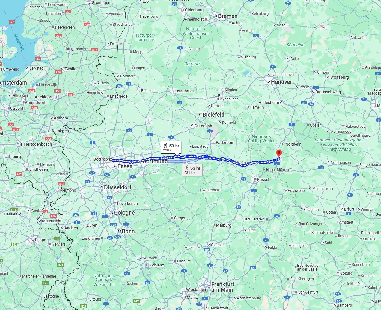 Anreise von Bottrop Zu Göttingen Über 