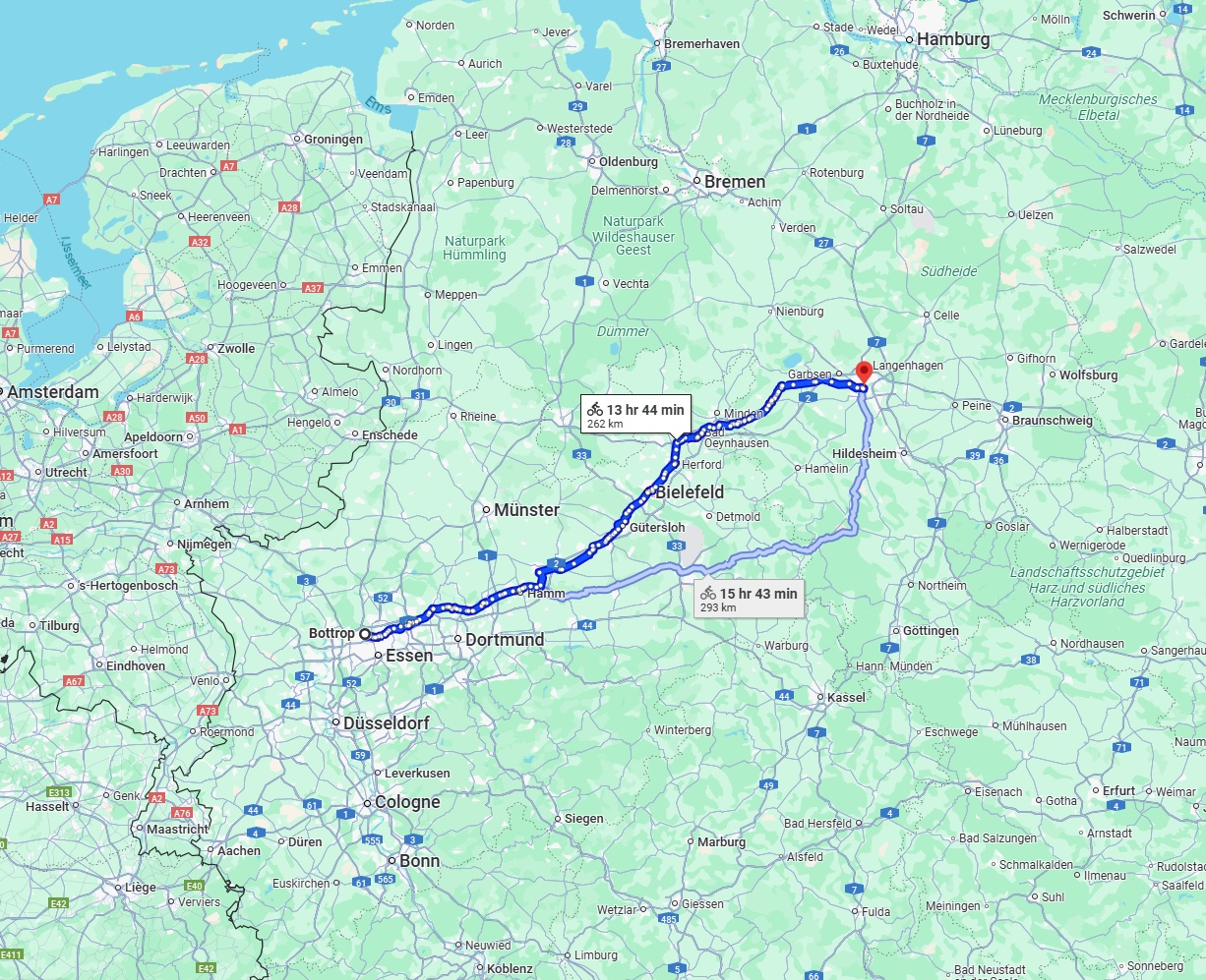 Anreise von Bottrop Zu Hannover Über 