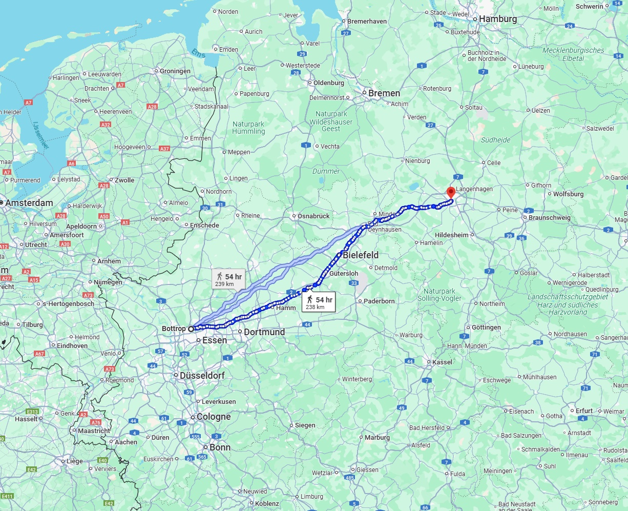Anreise von Bottrop Zu Hannover Über 