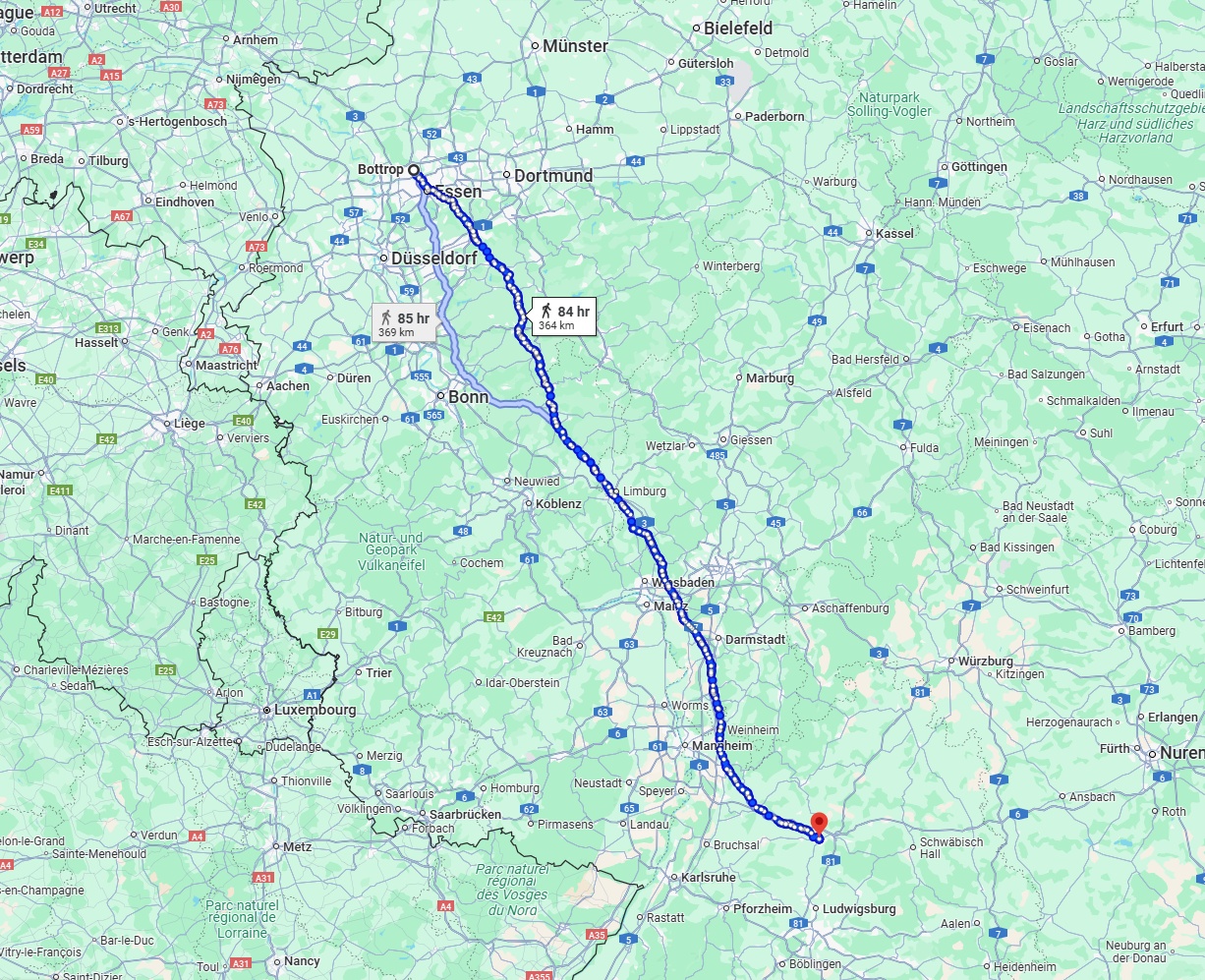 Anreise von Bottrop Zu Heilbronn Über 