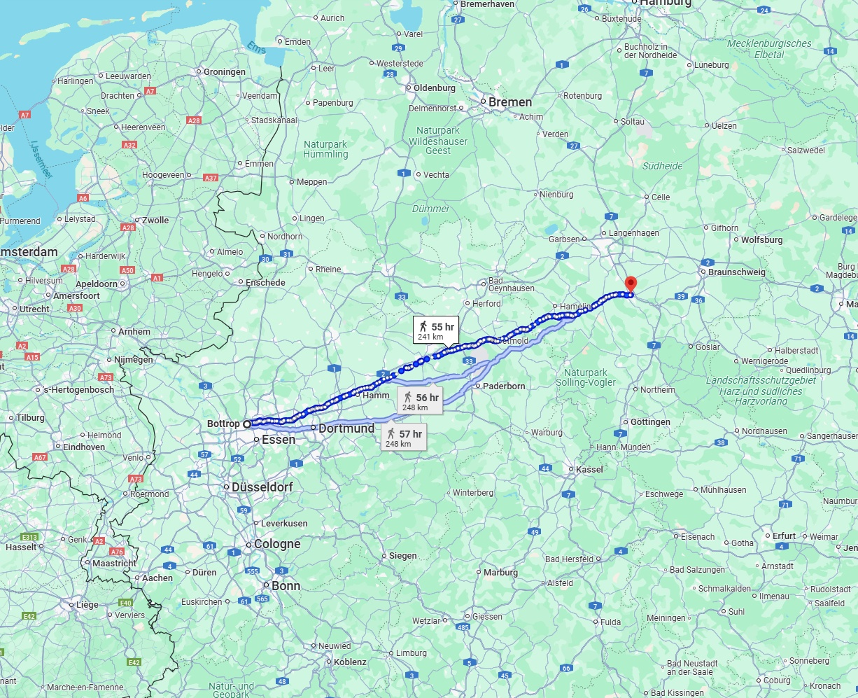 Anreise von Bottrop Zu Hildesheim Über 