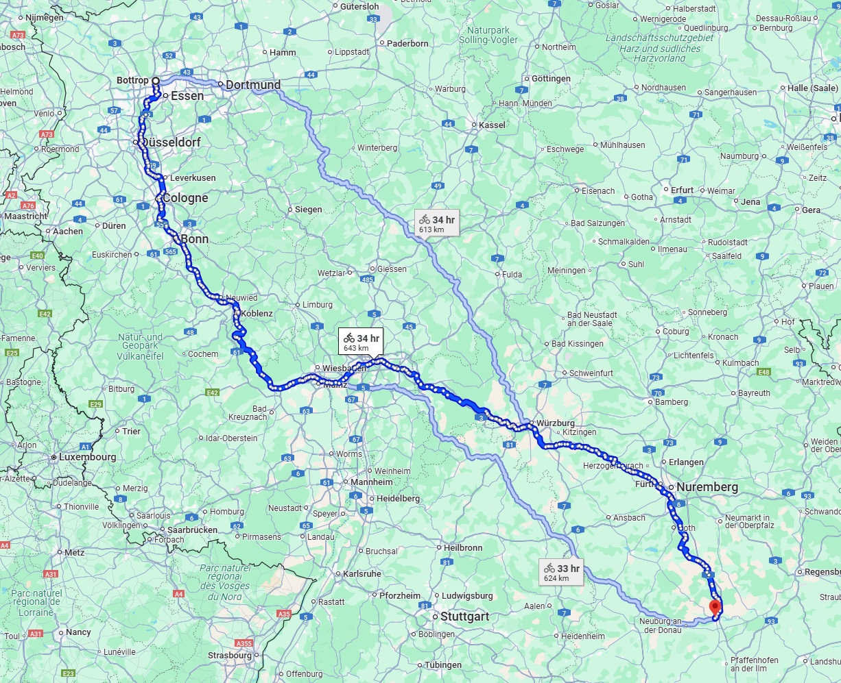 Anreise von Bottrop Zu Ingolstadt Über 
