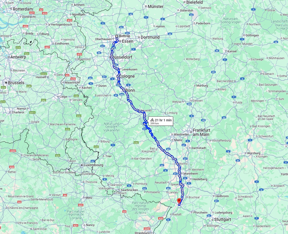 Anreise von Bottrop Zu Karlsruhe Über 