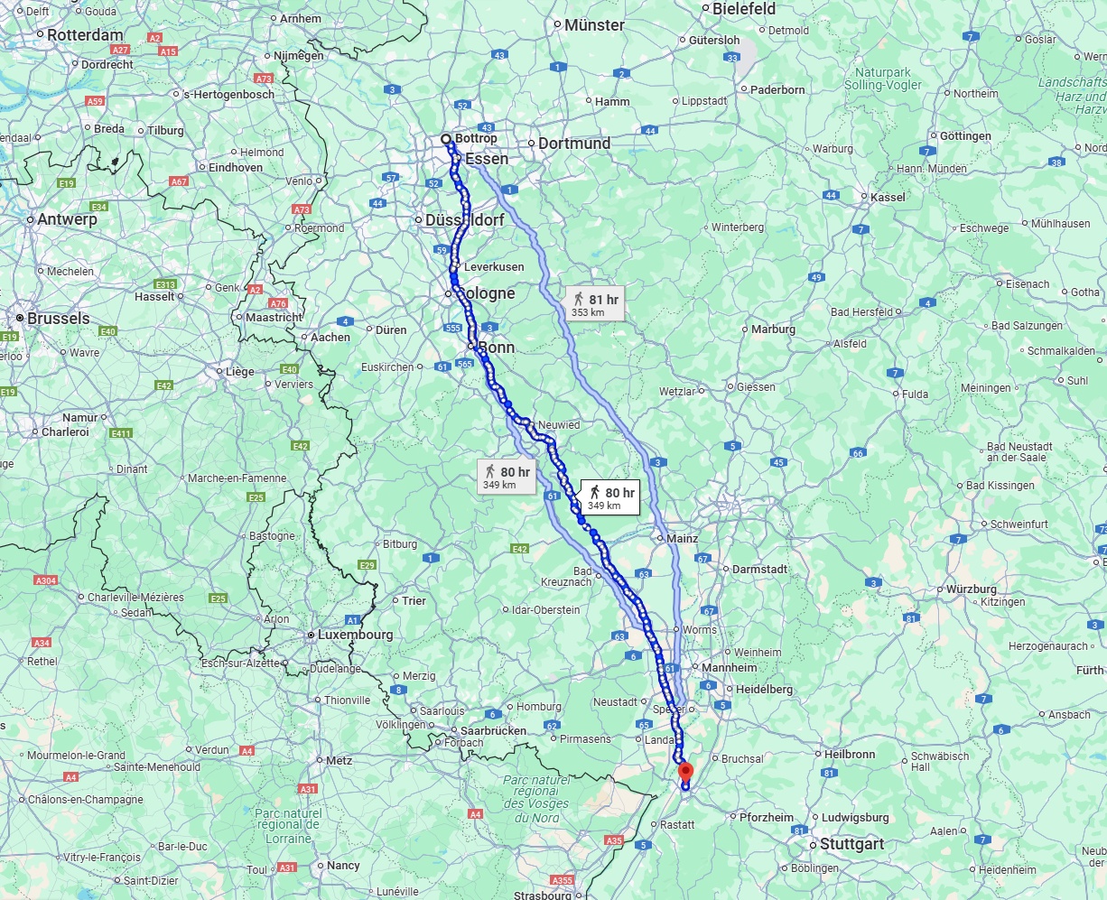 Anreise von Bottrop Zu Karlsruhe Über 