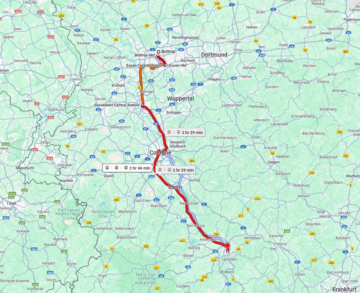Anreise von Bottrop Zu Koblenz Über 