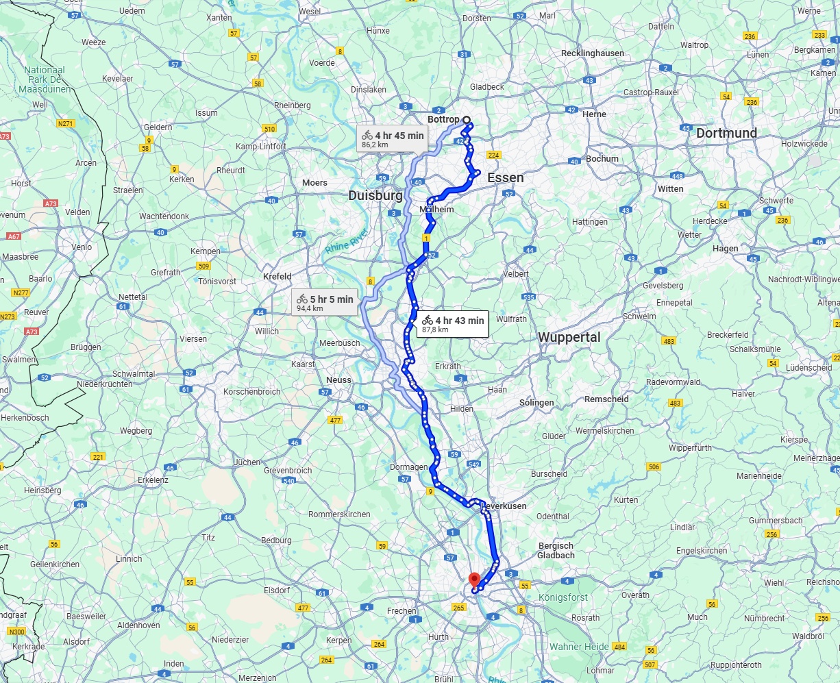 Anreise von Bottrop Zu Köln Über 