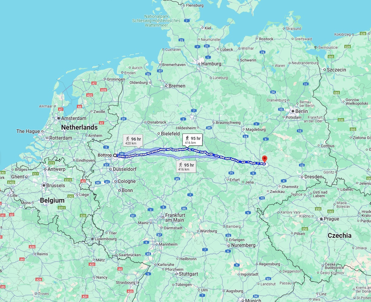Anreise von Bottrop Zu Leipzig Über 
