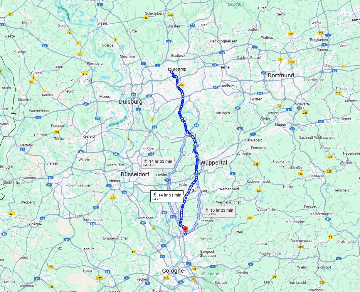 Anreise von Bottrop Zu Leverkusen Über 