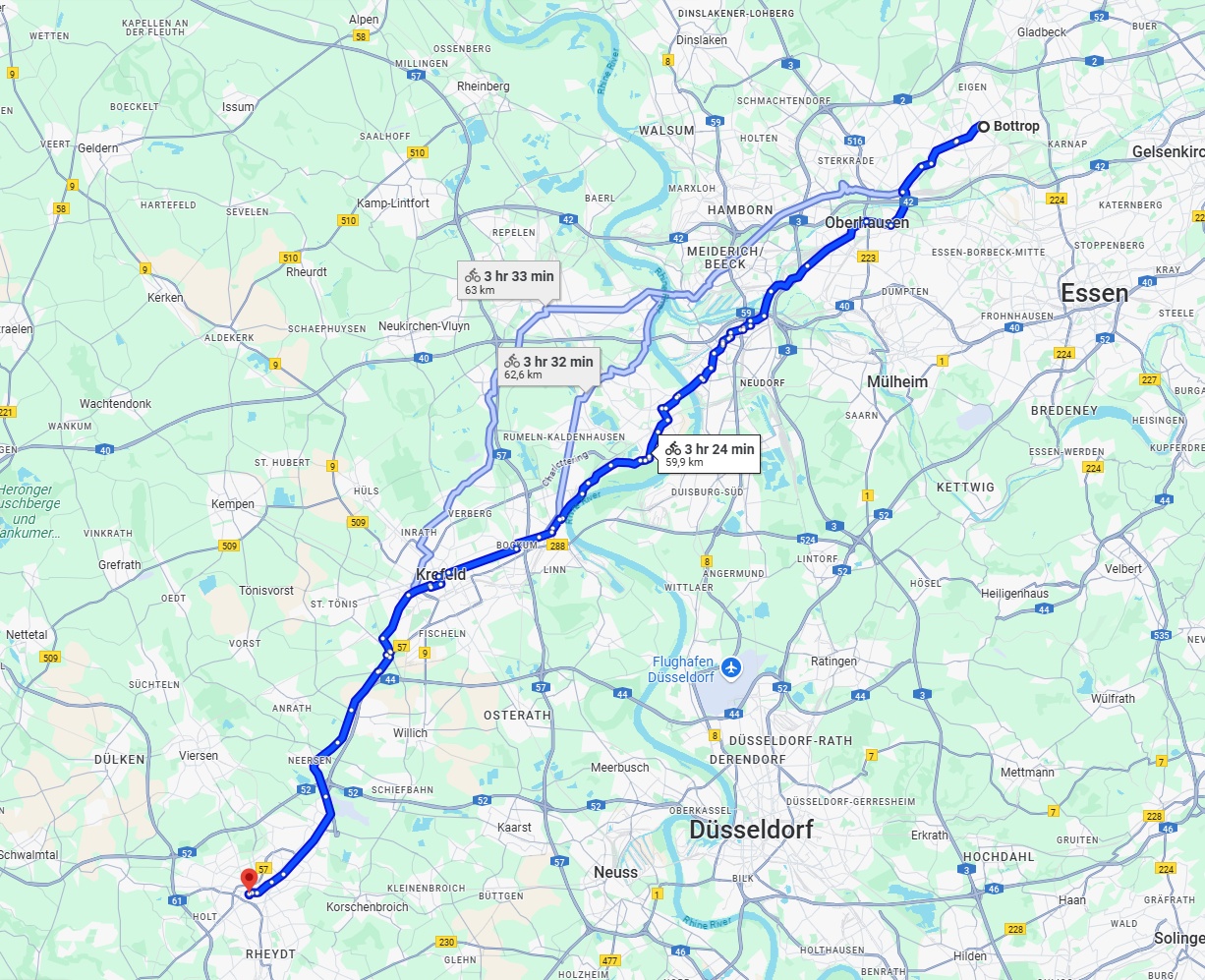 Anreise von Bottrop Zu Mönchengladbach Über 