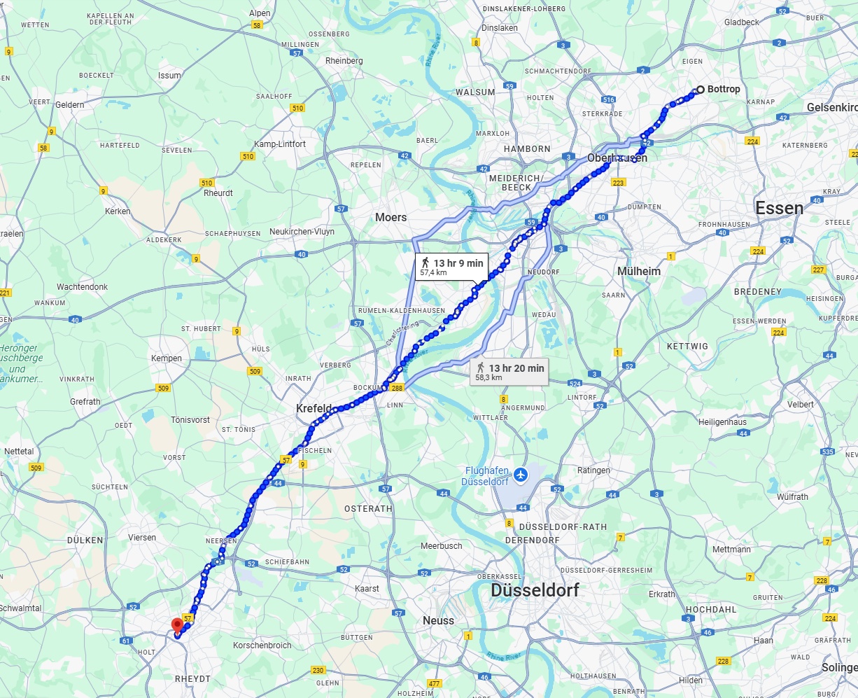 Anreise von Bottrop Zu Mönchengladbach Über 