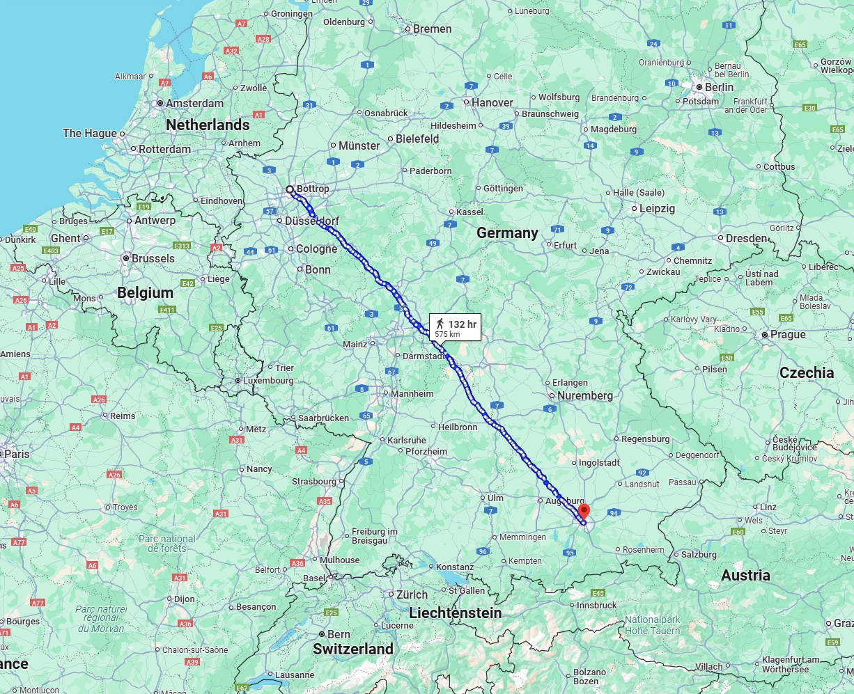 Anreise von Bottrop Zu München Über 