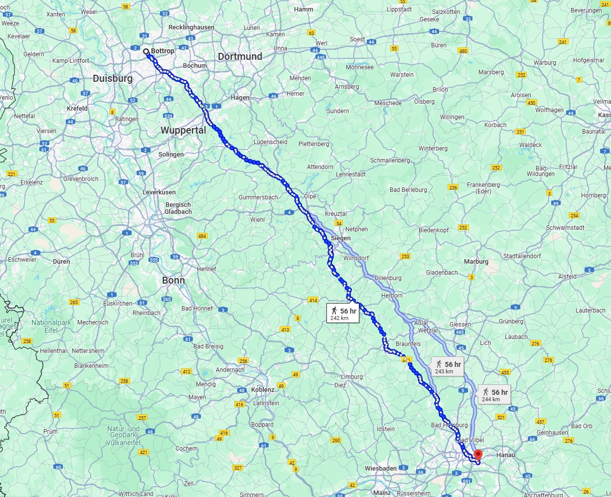 Anreise von Bottrop Zu Offenbach am Main Über 