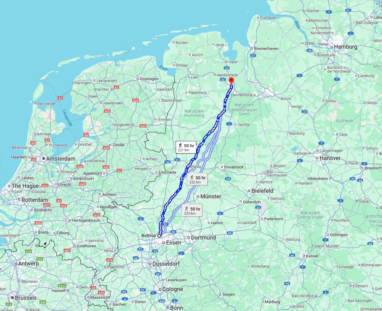 Anreise von Bottrop Zu Oldenburg Über 