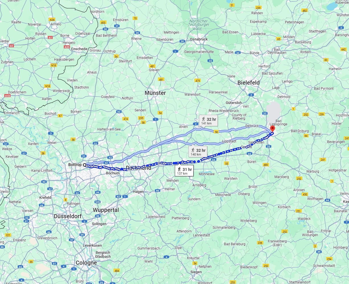 Anreise von Bottrop Zu Paderborn Über 
