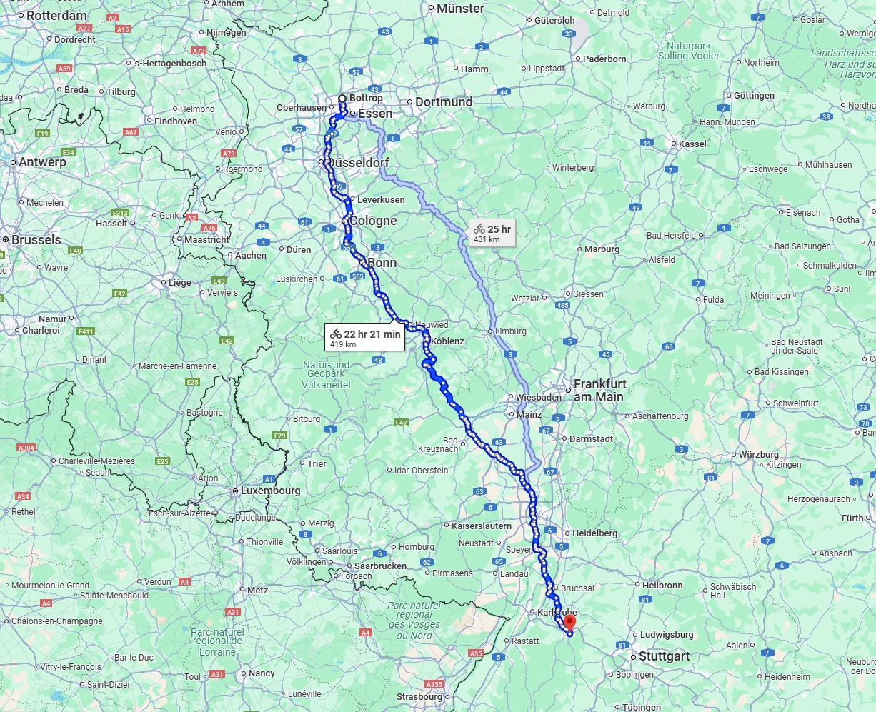 Anreise von Bottrop Zu Pforzheim Über 