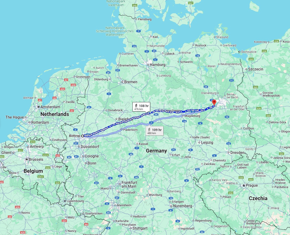 Anreise von Bottrop Zu Potsdam Über 