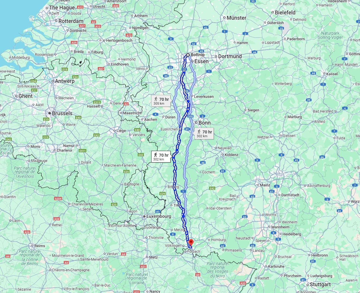 Anreise von Bottrop Zu Saarbrücken Über 