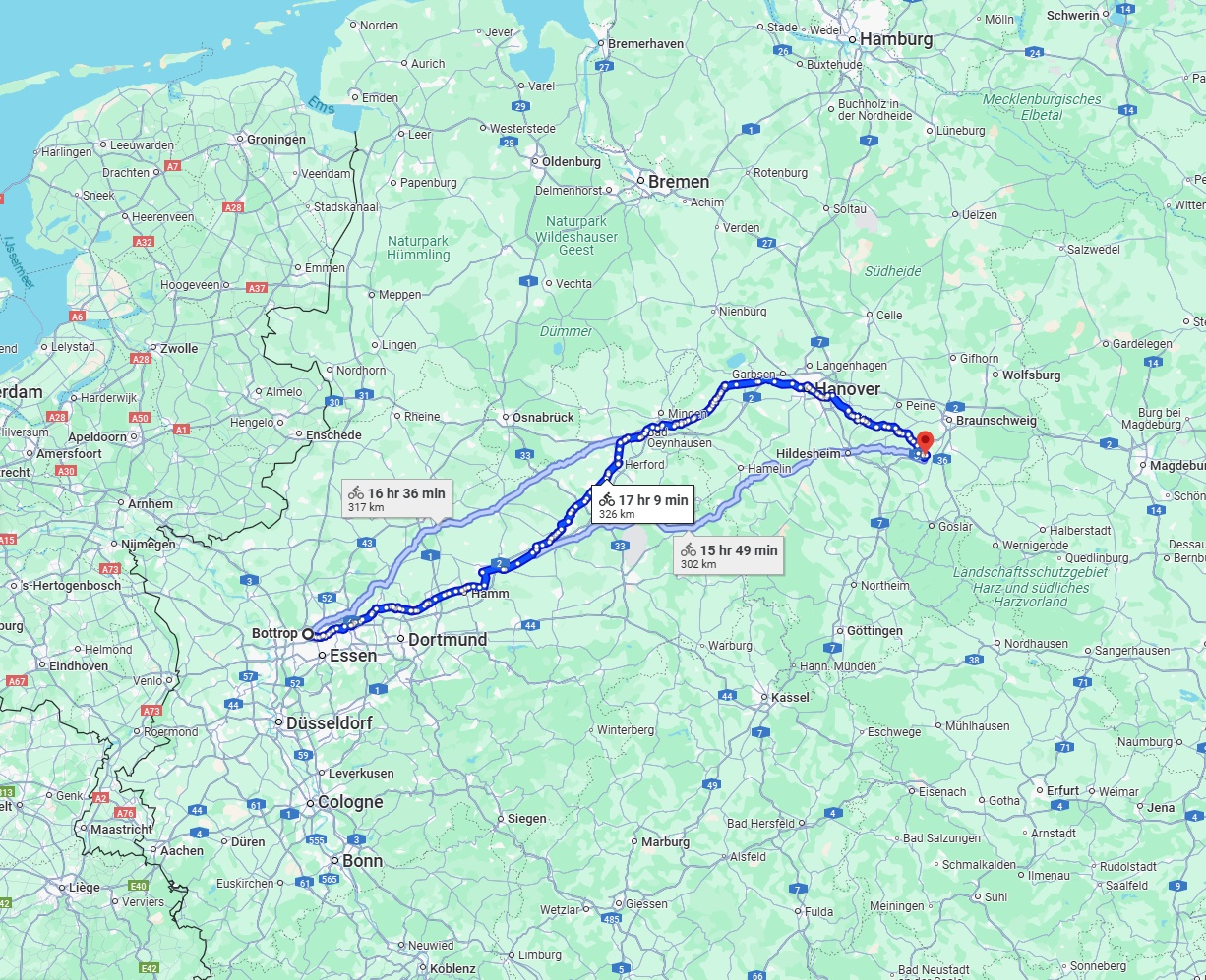 Anreise von Bottrop Zu Salzgitter Über 