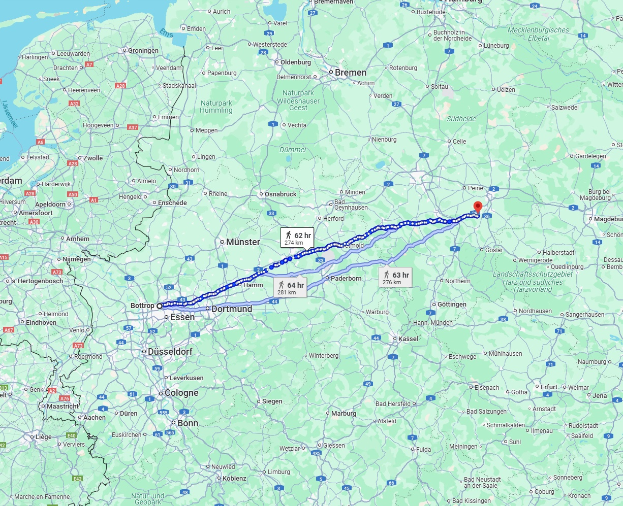 Anreise von Bottrop Zu Salzgitter Über 