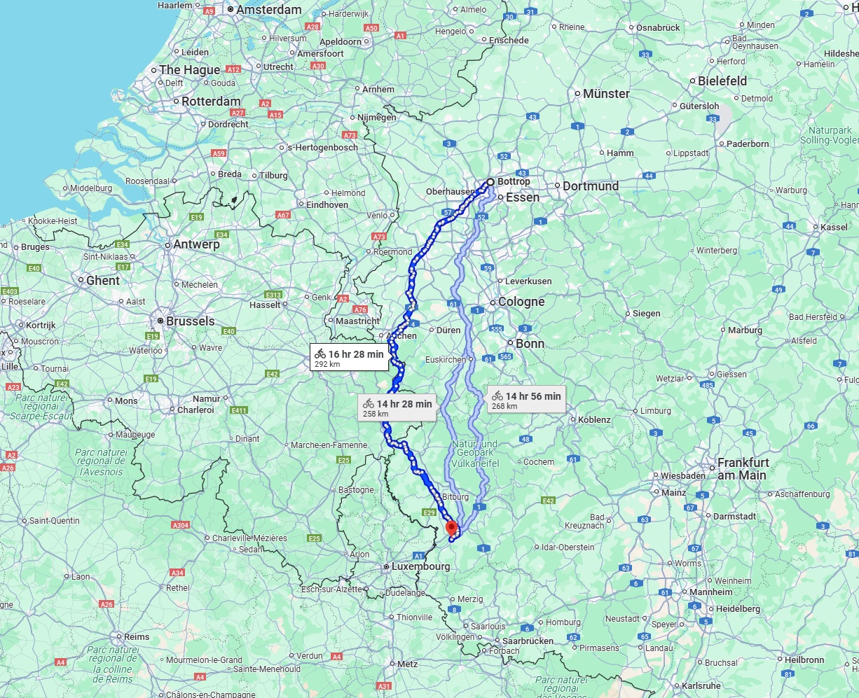 Anreise von Bottrop Zu Trier Über 