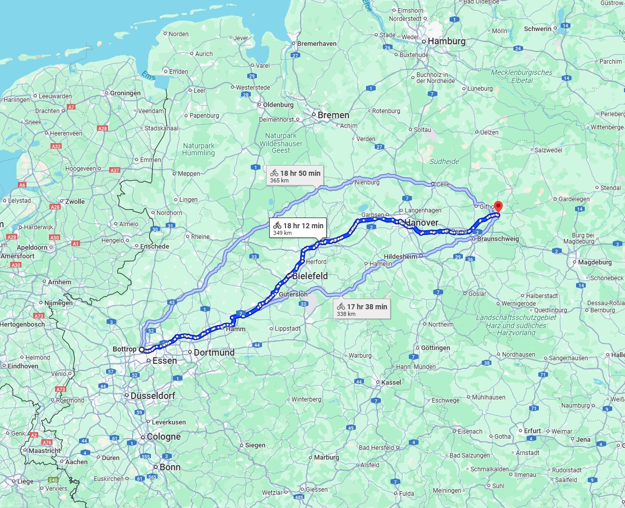 Anreise von Bottrop Zu Wolfsburg Über 