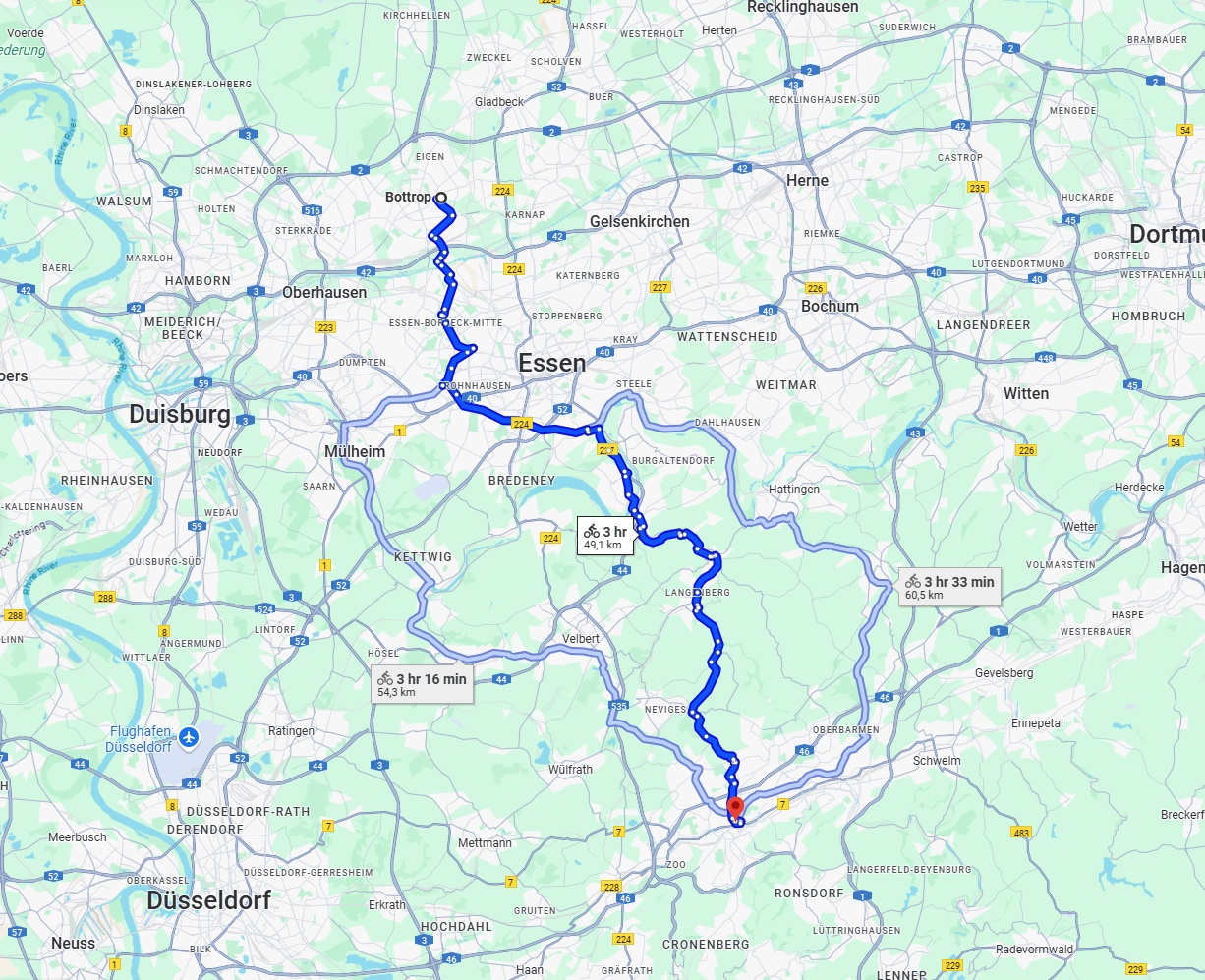 Anreise von Bottrop Zu Wuppertal Über 