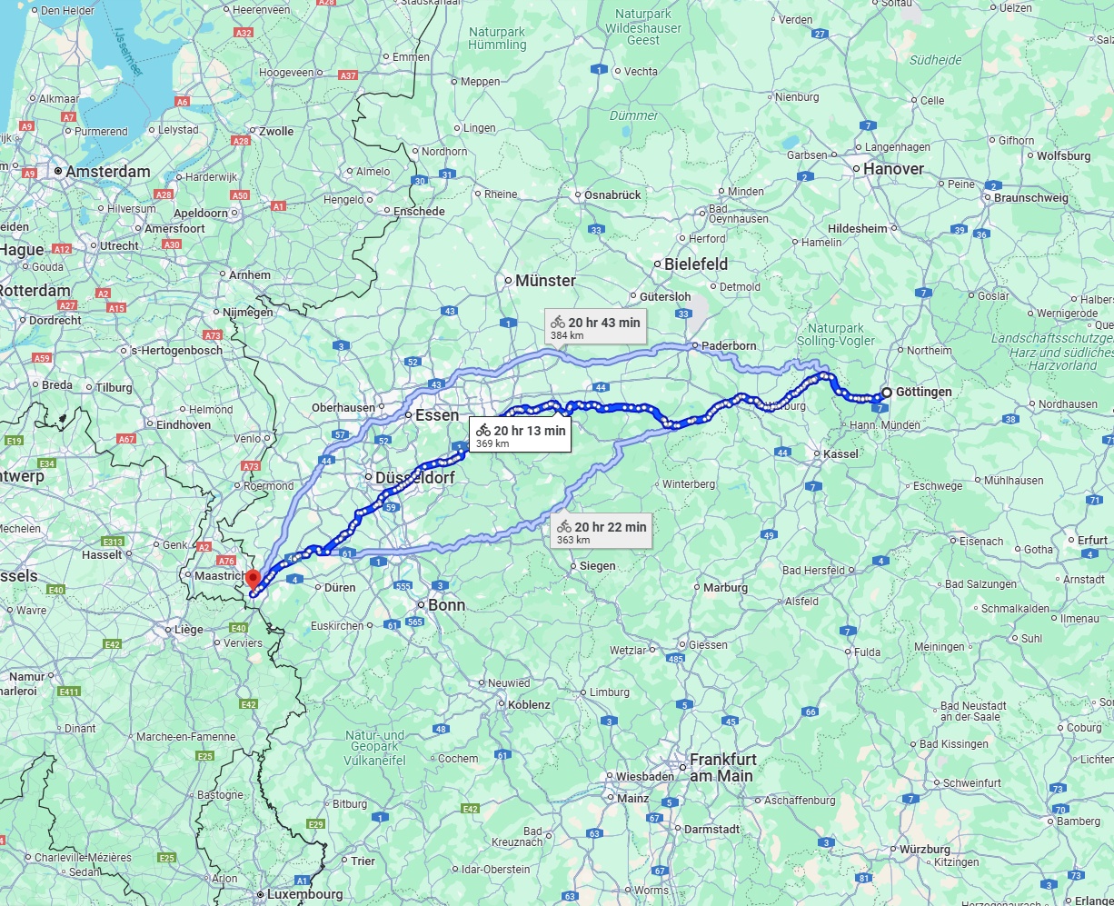 Anreise von Göttingen Zu Aachen Über 