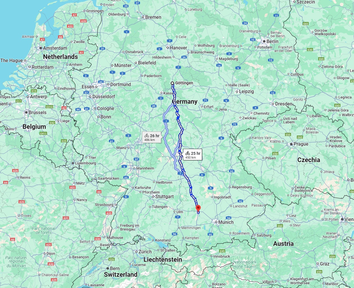 Anreise von Göttingen Zu Augsburg Über 