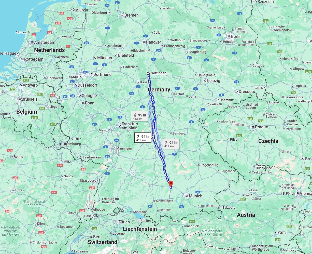 Anreise von Göttingen Zu Augsburg Über 