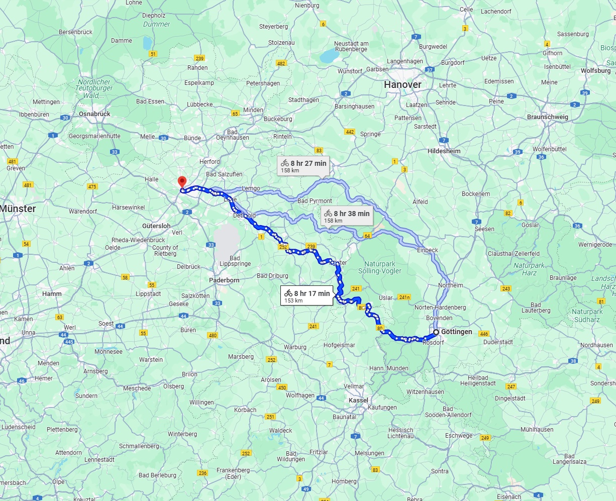 Anreise von Göttingen Zu Bielefeld Über 