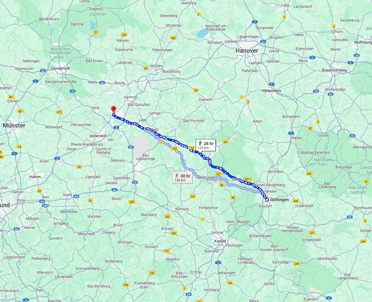 Anreise von Göttingen Zu Bielefeld Über 