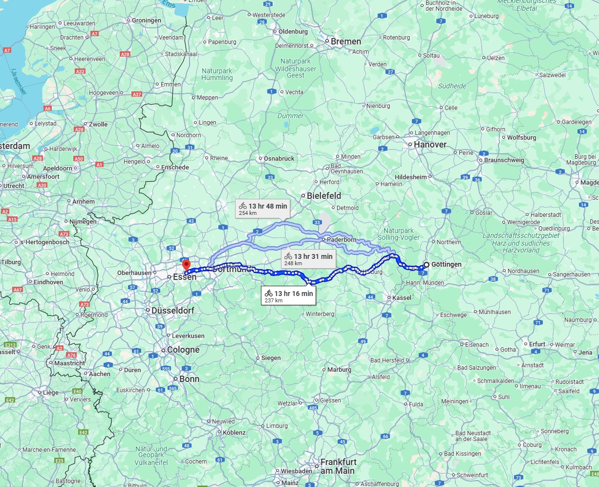 Anreise von Göttingen Zu Bochum Über 