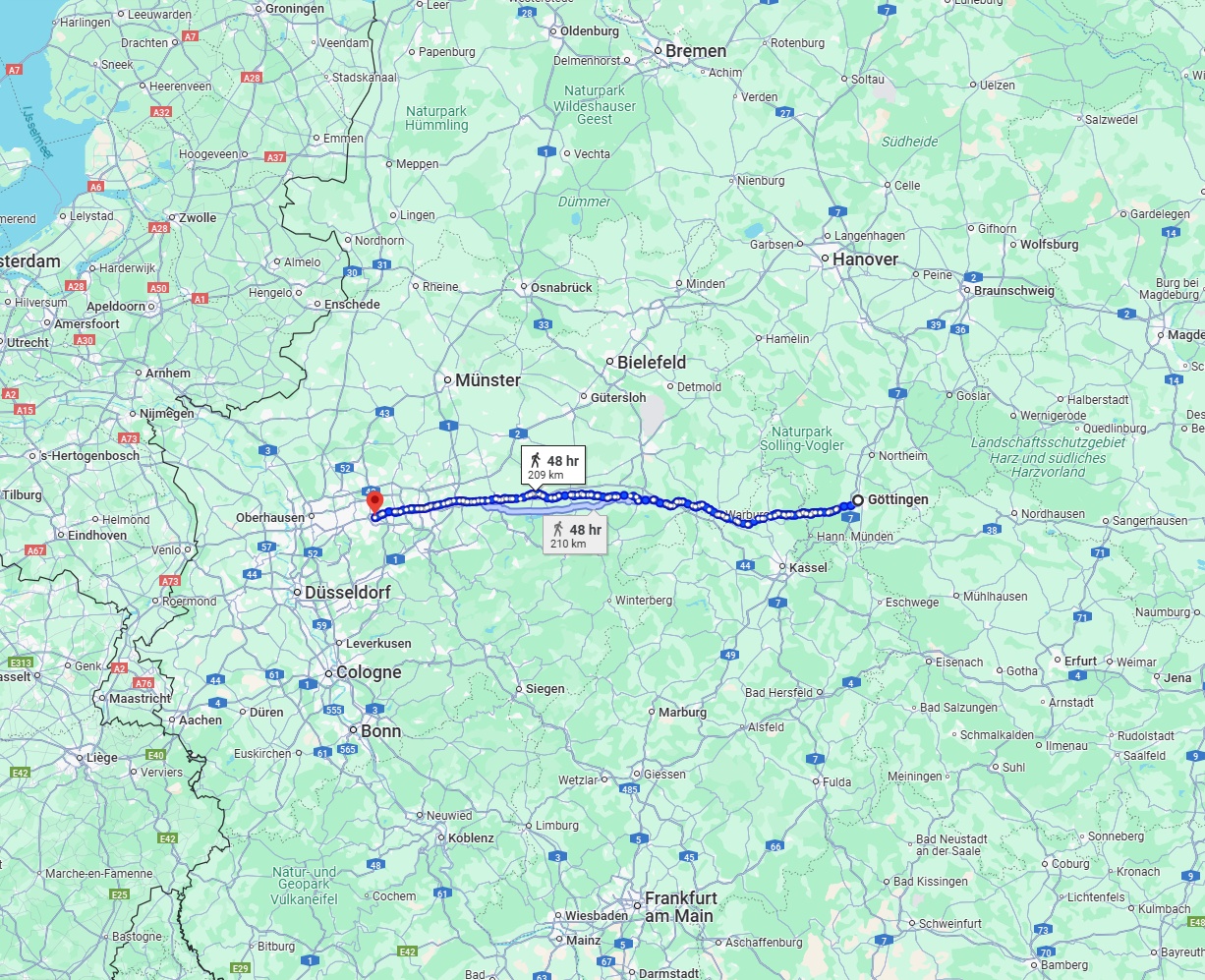 Anreise von Göttingen Zu Bochum Über 