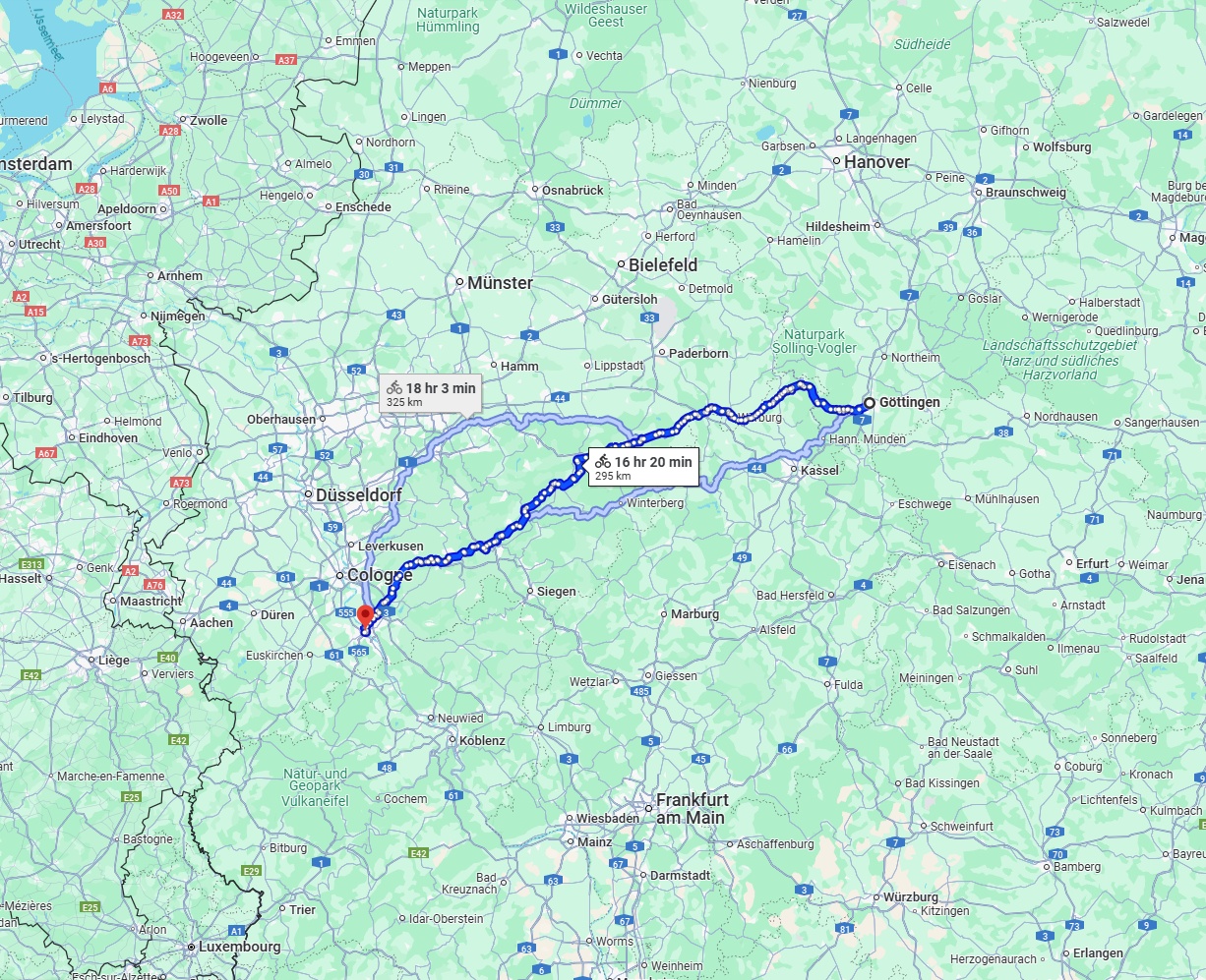 Anreise von Göttingen Zu Bonn Über 
