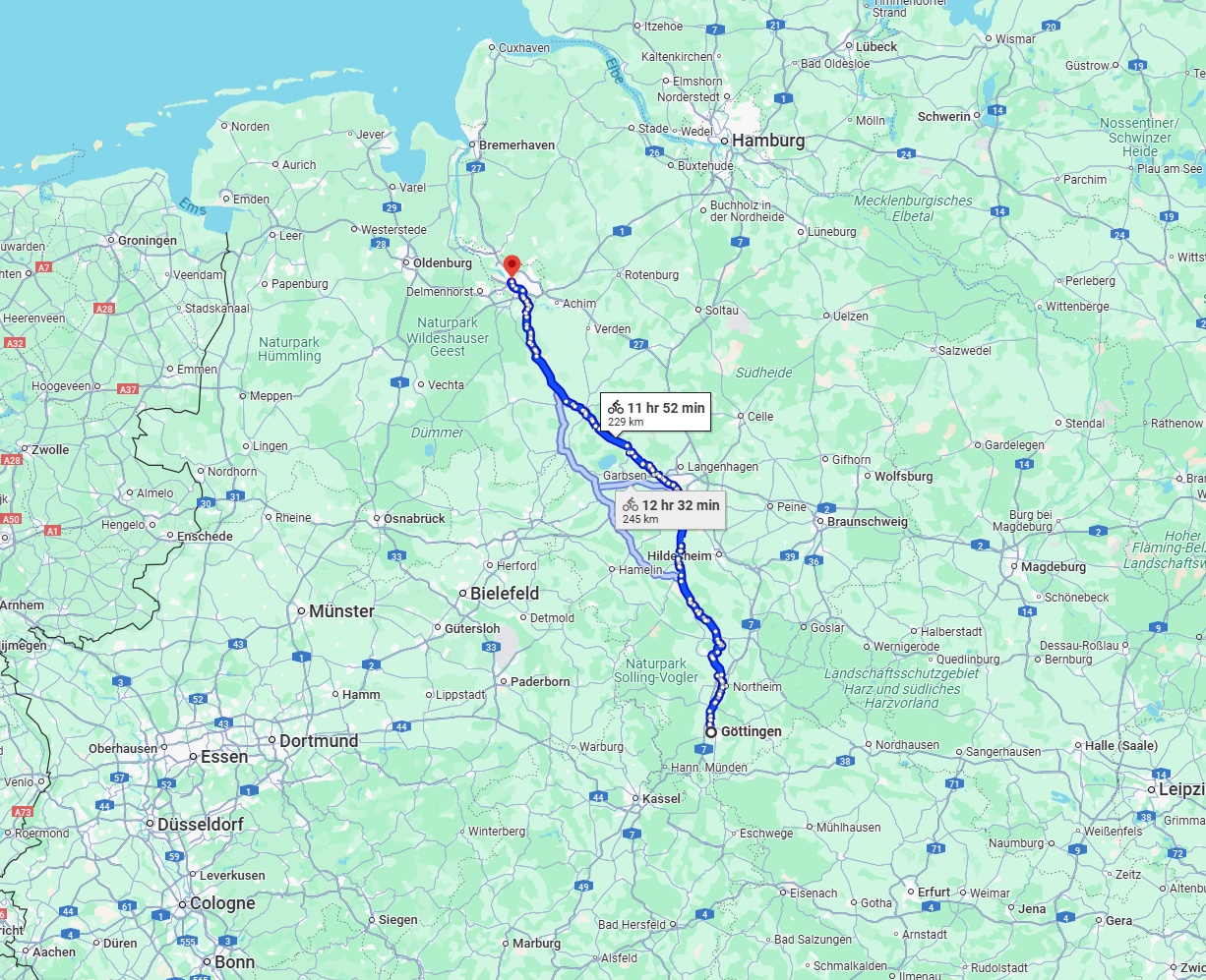 Anreise von Göttingen Zu Bremen Über 
