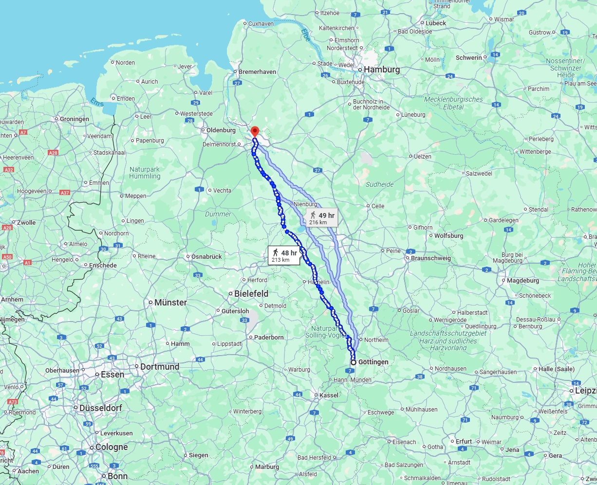 Anreise von Göttingen Zu Bremen Über 